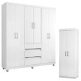 Guarda Roupa Casal 14460 e Armário Multiuso 6020 Demolição - Araplac