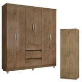 Guarda Roupa Casal 14460 e Armário Multiuso 6020 Demolição - Araplac