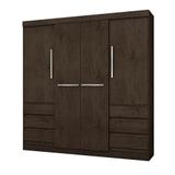 Guarda Roupa Casal 1477 4 Portas 6 Gavetas Imbuia - Araplac