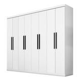 Guarda Roupa Casal 1684 8 Portas 4 Gavetas Branco - Araplac