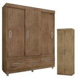 Guarda Roupa Casal 18495 e Armário Multiuso 6020 Demolição - Araplac