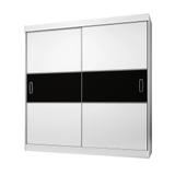 Guarda Roupa Casal 1940 2 Portas Deslizantes 4 Gavetas Branco - Araplac