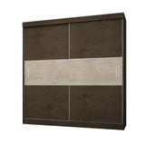 Guarda Roupa Casal 1940 2 Portas Deslizantes 4 Gavetas Imbuia - Araplac