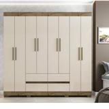 Guarda Roupa Casal 1984 com 8 Portas e 4 Gavetas Araplac