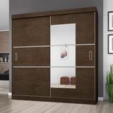 Guarda Roupa Casal 2 Portas 4 Gavetas C Espelho Flex Color - Araplac