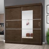 Guarda Roupa Casal 2 Portas 4 Gavetas C Espelho Flex Color - Araplac