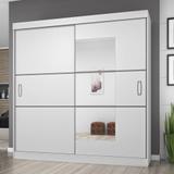 Guarda Roupa Casal 2 Portas 4 Gavetas C Espelho Flex Color - Araplac