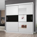 Guarda-Roupa Casal 2 Portas de Correr 4 gavetas 2040- Araplac