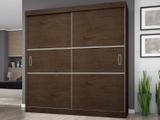 Guarda-roupa Casal 2 Portas de Correr 4 Gavetas - Araplac Star