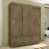 Guarda Roupa Casal 3 Portas 3 Gavetas 18495 Araplac - Demolição
