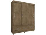 Guarda-roupa Casal 3 Portas de Correr 3 Gavetas - Araplac 18495