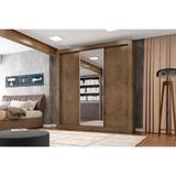 Guarda Roupa Casal 3 Portas Deslizantes com Espelho Araplac Paris