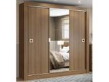 Guarda-roupa Casal 3 Portas Madesa - City 1056-1E com Espelho