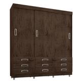 Guarda Roupa Casal 3900 3 Portas de Correr - Araplac