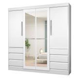 Guarda Roupa Casal 4 Portas 1577 Branco - Araplac