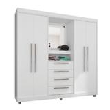 Guarda Roupa Casal 4 Portas 1618 Branco/lilás - Leartam - Araplac