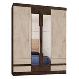Guarda Roupa Casal 4400 4 Portas com Espelho - Araplac