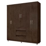 Guarda Roupa Casal 6 Portas 14460 Imbuia - Araplac