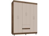 Guarda-roupa Casal 6 Portas 2 Gavetas Araplac - Exclusive