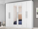 Guarda-roupa Casal 6 Portas 4 Gavetas Araplac - Bello com Espelho