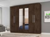 Guarda-roupa Casal 6 Portas 4 Gavetas - Araplac Bello com Espelho