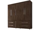 Guarda-roupa Casal 6 Portas 4 Gavetas - Araplac Viseu 6040-77