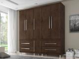 Guarda-roupa Casal 6 Portas 4 Gavetas - Araplac Viseu 6040-77