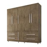 Guarda Roupa Casal 6 Portas 4 Gavetas Demolição 6040 Araplac