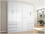 Guarda-roupa Casal 6 Portas 6 Gavetas - Araplac Bento