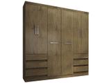 Guarda-roupa Casal 6 Portas 6 Gavetas - Araplac Bento