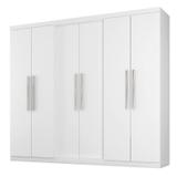 Guarda Roupa Casal 6 Portas 6000 Branco - Araplac