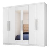 Guarda Roupa Casal 6 Portas 7000 Branco - Araplac