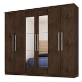 Guarda Roupa Casal 6 Portas 7000 Imbuia - Araplac