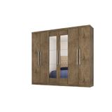 Guarda-Roupa Casal 6 Portas com Espelho 7000 Araplac