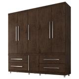 Guarda Roupa Casal 6040 Imbuia - Araplac