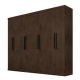 Guarda Roupa Casal 8 Portas 1684 Imbuia - Araplac