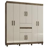 Guarda Roupa Casal 8 Portas 2 Gavetas 1950 Araplac
