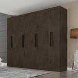 Guarda Roupa Casal 8 Portas 4 Gavetas Imbuia - Araplac