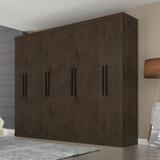 Guarda Roupa Casal 8 Portas 4 Gavetas Imbuia - Araplac
