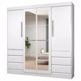 Guarda Roupa Casal Atraente 1577 - Branco - Araplac