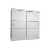 Guarda Roupa Casal Atraente 1940 Branco Preto Flex - Araplac