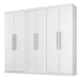 Guarda-roupa Casal Com 6 Portas Branco - Móveis Leartam - Araplac