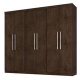 Guarda-roupa Casal Com 6 Portas Imbuia - Móveis Leartam - Araplac