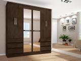 Guarda-roupa Casal com Espelho 6 Portas 6 Gavetas - Araplac 217729-77