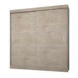 Guarda Roupa Casal Flex 2 Portas De Correr Avelã Madeirado Araplac