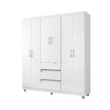 Guarda Roupa Casal Popy 6 Portas Branco GR 14460 Araplac