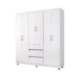 Guarda Roupa Casal Popy 6 Portas Branco GR 14460 Araplac
