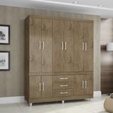 Guarda-Roupa Casal Porto 10 Portas 3 Gavetas Araplac