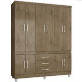 Guarda-Roupa Casal Porto 10 Portas 3 Gavetas Araplac