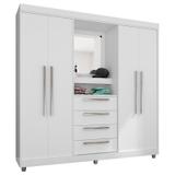 Guarda Roupa Casal Prime 1618 Branco Flex Araplac